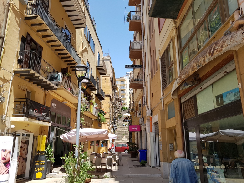L'une des ruelles d'Agrigente