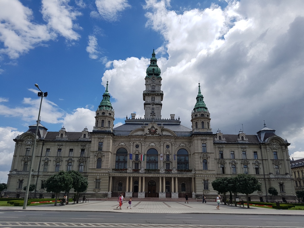 L'hôtel de ville de Gyor